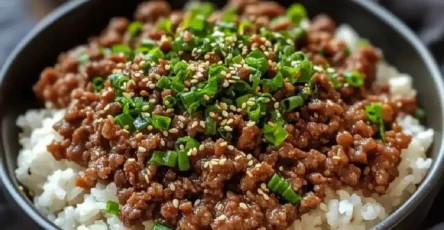 Korean Ground Beef Bowl