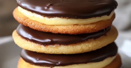 Boston Cream Pie Cookies