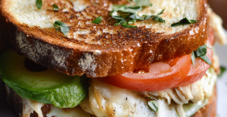 Chicken Avocado Melt Sandwich