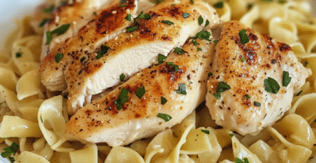 Chicken with Buttered Noodles