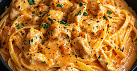 Creamy Cowboy Butter Chicken Linguine