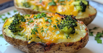 Broccoli and Cheddar Twice-Baked Potatoes