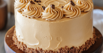 Irresistible Caramel Coffee Buttercream Cake