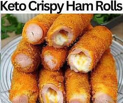 Keto Crispy Ham Rolls -