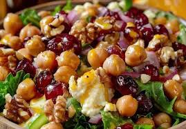 Cranberry Walnut Chickpea Salad with Orange Vinaigrette – Healthy Recipes